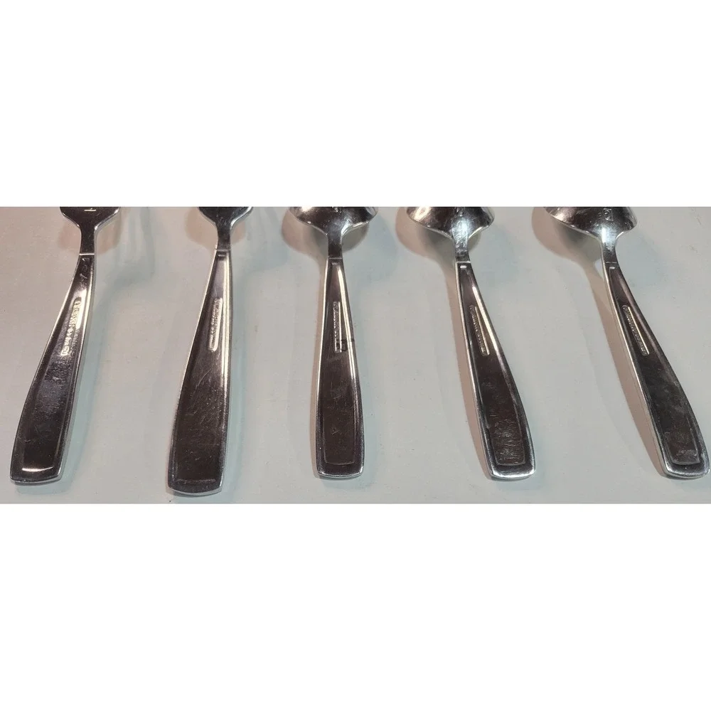 Waterford 18/10 Stainless Steel Flatware Set 5 Pieces 2 Forks 3 Spoons Silver